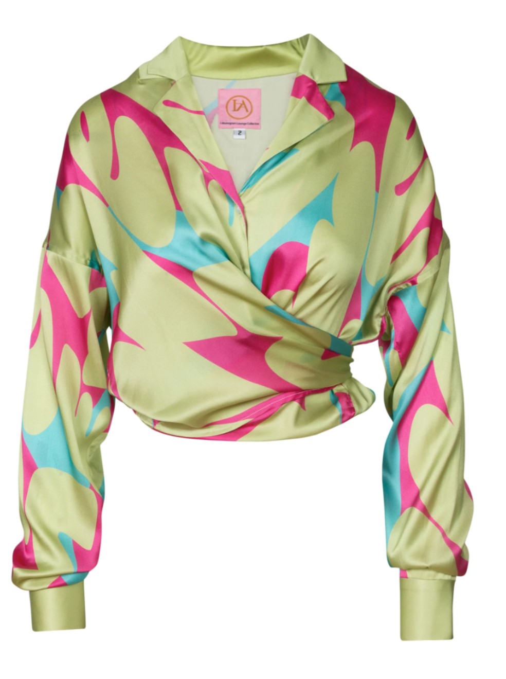 Scattered Tie Front Shirt