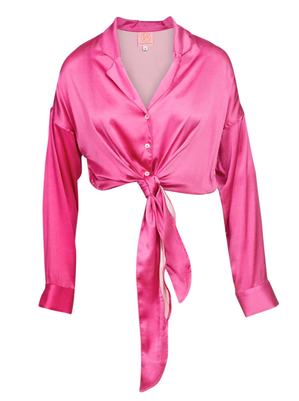 Tie Front Shirt | Pink